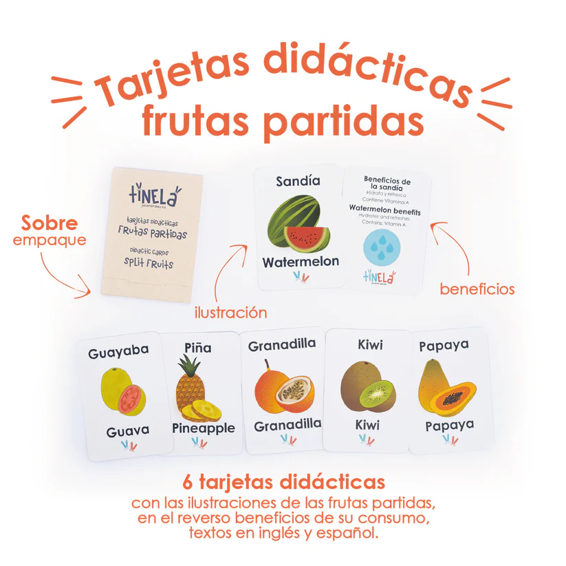 Mini kit de Frutas Partidas